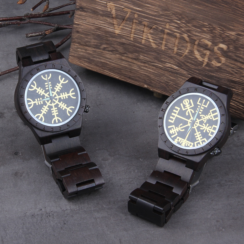 Jewelry Watches Men - 男性と女性のための手作りの木製時計,金のhelmを備えた宝石類の時計