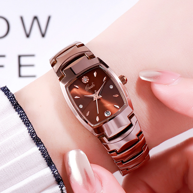 Jewelry Diamond Watches - 女性ライト高級ブランド腕時計カジュアルダイヤモンド象嵌カレンダースチールブレスレット防水レディースファッションクォーツ時計腕時計ギフト