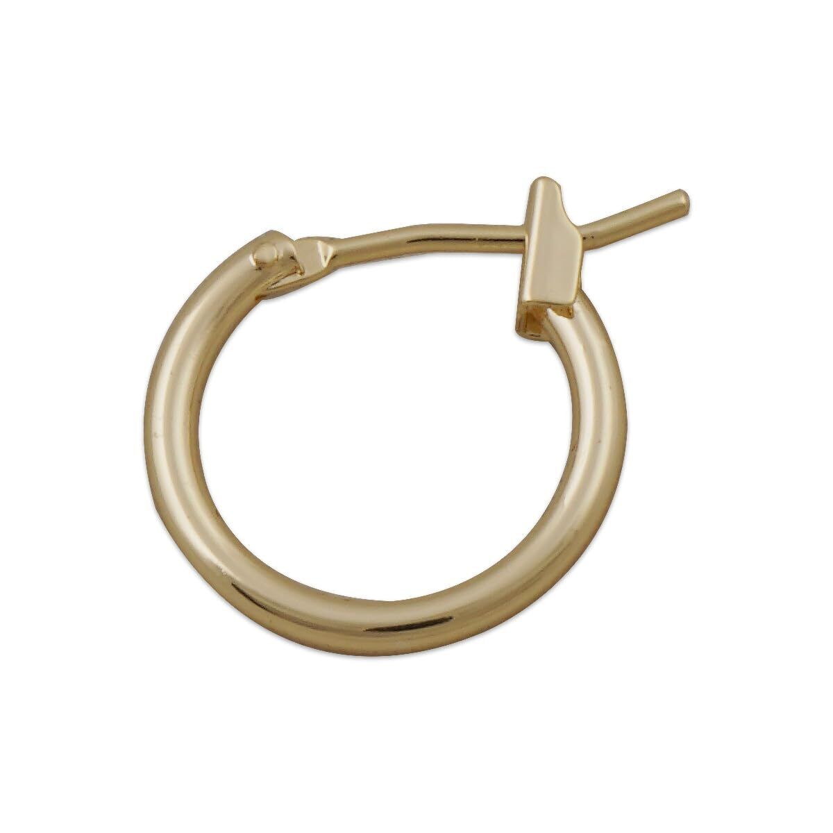 Hoop Earrings - 10 個 14K ゴールドフィルド フレンチ ロック