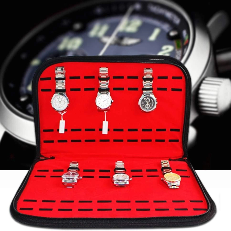 Jewelry Box Organizer Watches - 20 スロット時計収納バッグ便利な旅行用時計ポーチメンズ時計ボックス時計ジュエリーオーガナイザー時計ストラップバッグジュエリー時計