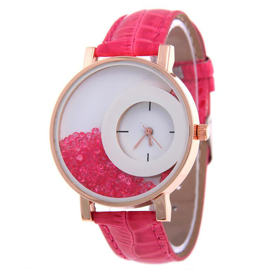 Jewelry Diamond Watches - UTHAI BK128 ブロークンダイアモンド ラージダイヤル 学生女性用腕時計 カジュアル