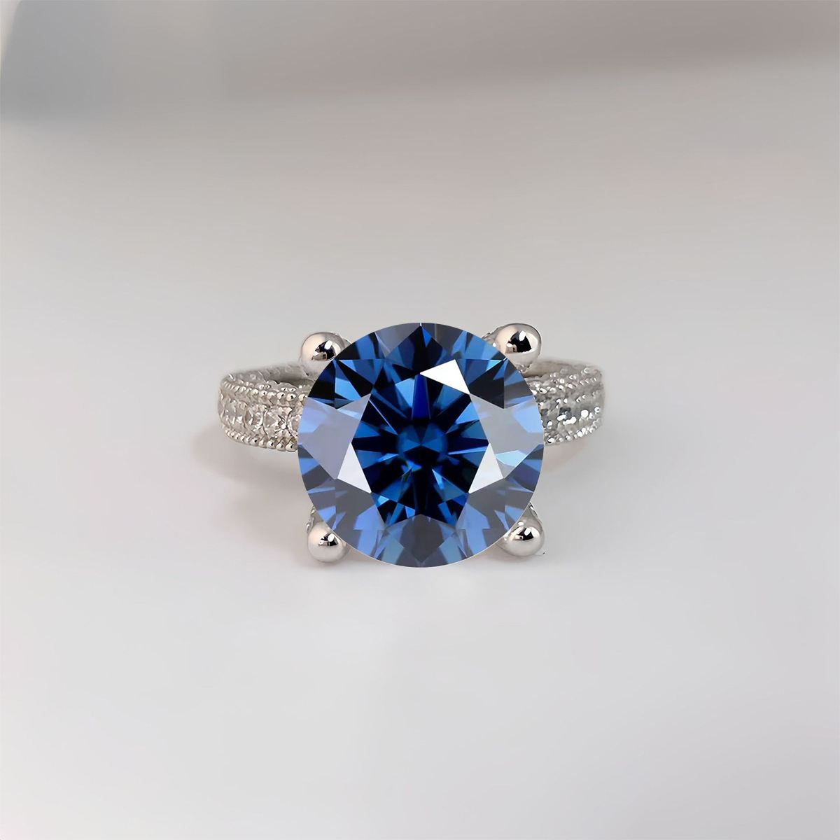 5カラットの本物のモアッサナイトダイヤモンドリング、s925 - Moissanite Ring のレビューと価格