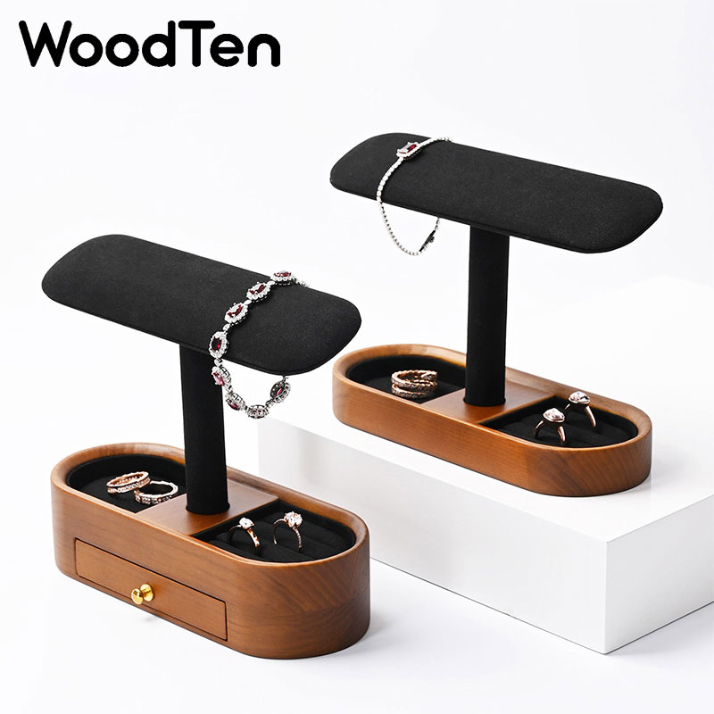 木製腕時計ディスプレイスタンド（引き出し付き）、木製腕時計収 - Watches Jewelry Holder のレビューと価格