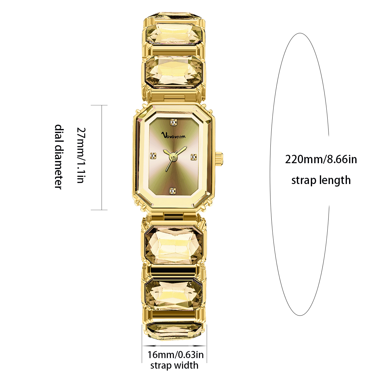 2025 新しい女性の腕時計高級ダイヤモンドスクエアクォーツ - Jewelry Diamond Watches のレビューと価格