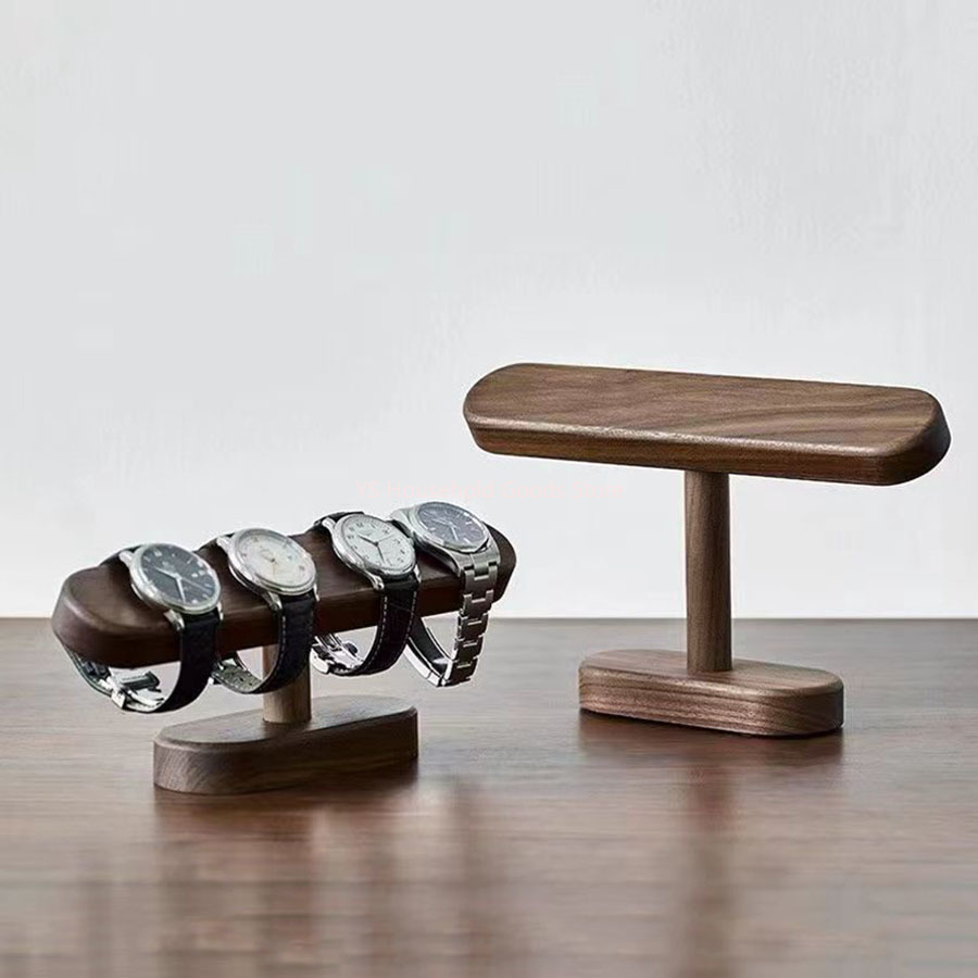 ウォールナットカラーの腕時計ディスプレイスタンド、ジュエリー - Watches Jewelry Holder のレビューと価格