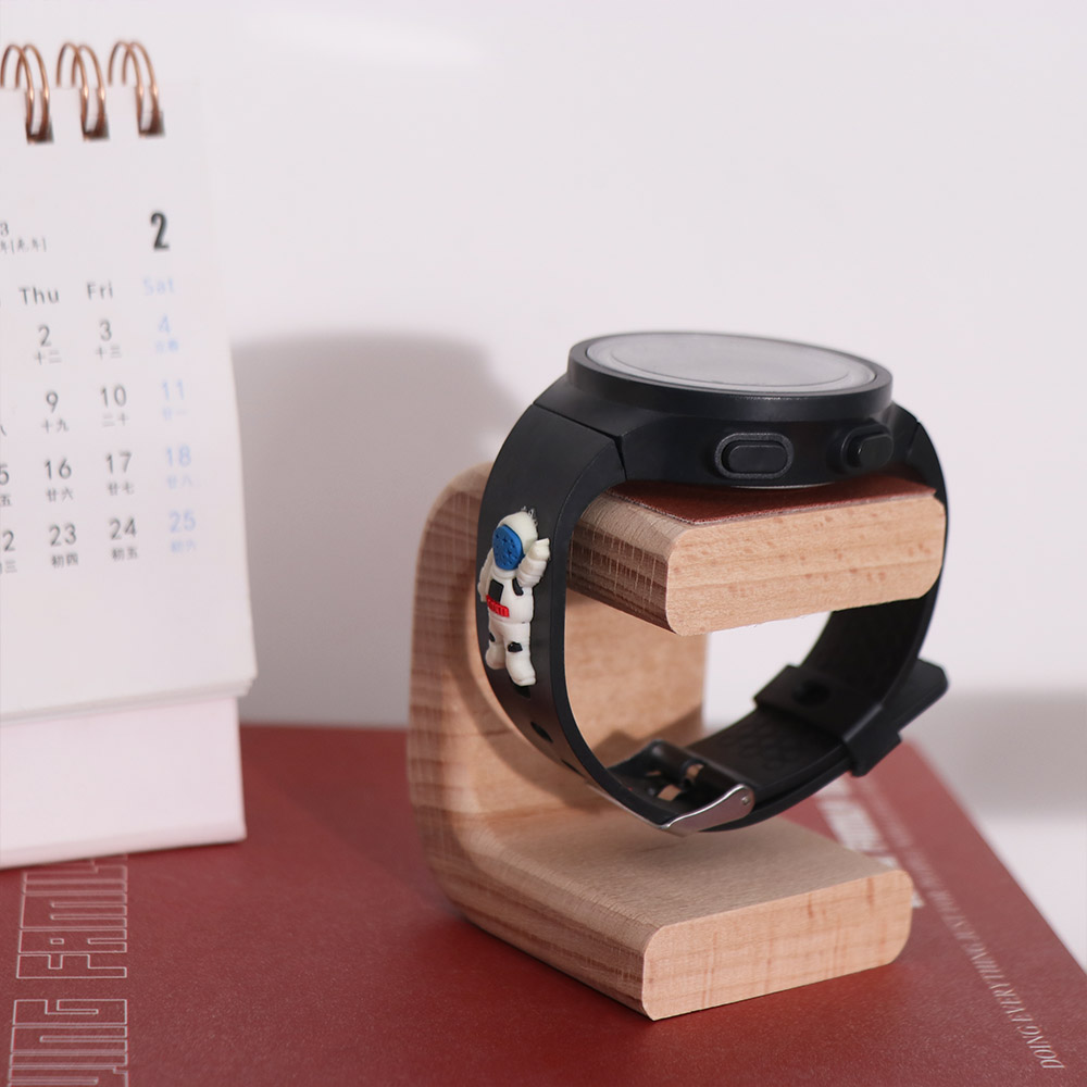 木製時計ディスプレイスタンドテーブルトップオーナメントシンプ - Watches Jewelry Holder のレビューと価格