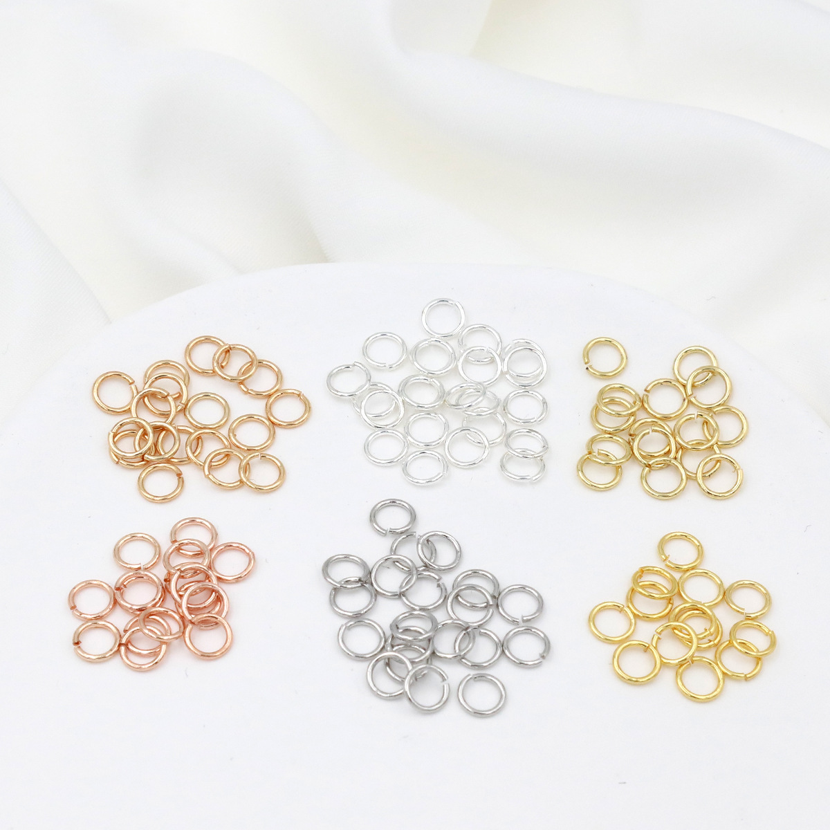 925シルバー製オープンジャンプリング3-10mm DIYジ - Hoop Earrings のレビューと価格