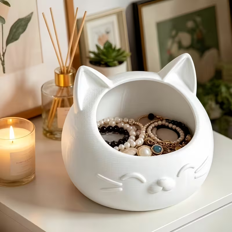 ミニ漫画猫型収納ボックス、ジュエリーや時計などの小物を収納す - Jewelry Box Organizer Watches のレビューと価格