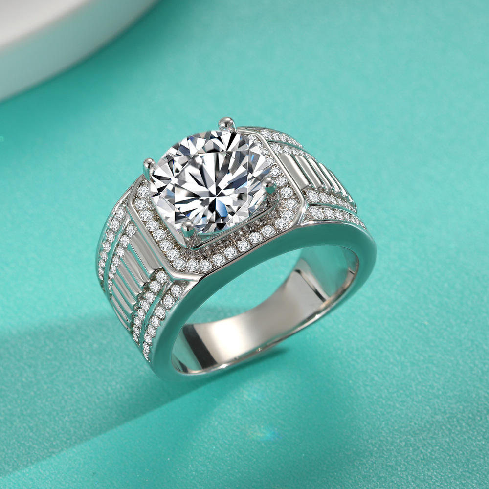 1 2 5カラット Dカラー モアサナイト ダイヤモンドリン - Moissanite Ring のレビューと価格