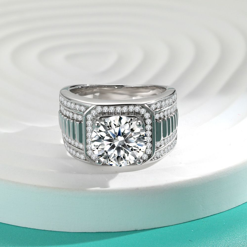 1 2 5カラット Dカラー モアサナイト ダイヤモンドリン - Moissanite Ring のレビューと価格