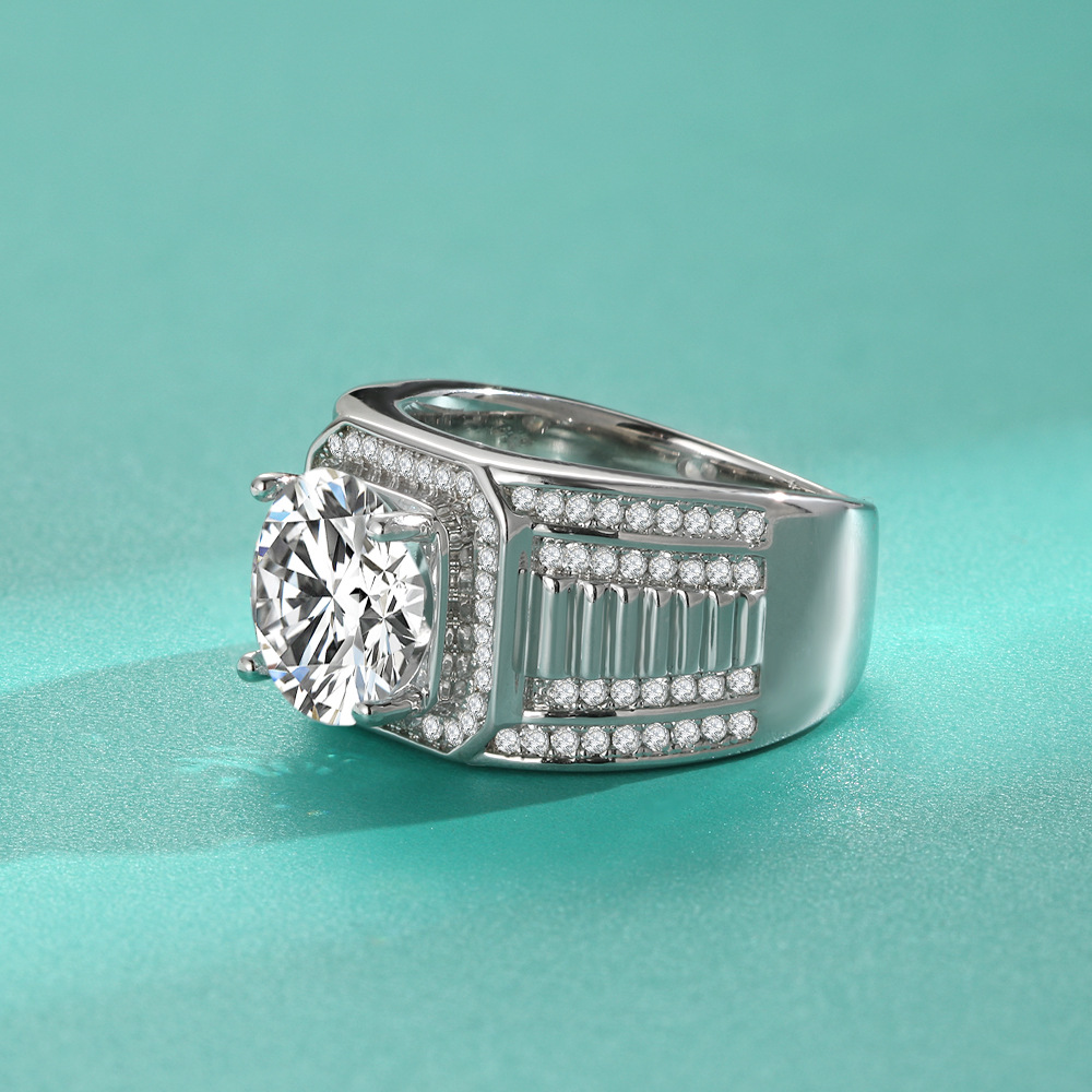 1 2 5カラット Dカラー モアサナイト ダイヤモンドリン - Moissanite Ring のレビューと価格