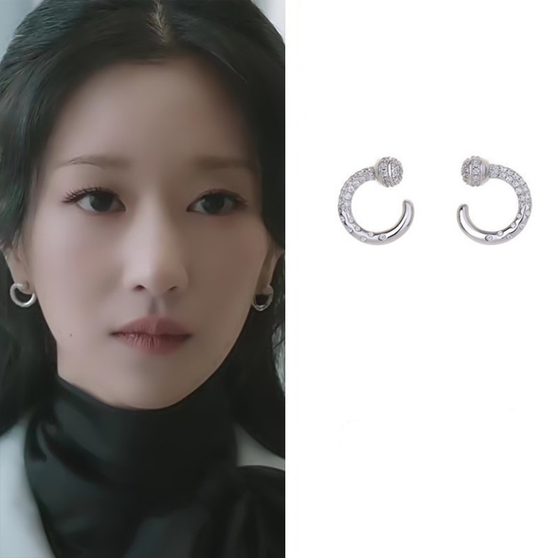 パーソナライズされたzirconシルバーニードルイヤリング, - Eve Jewelry & Watches Distribuidor Oficial Rolex のレビューと価格