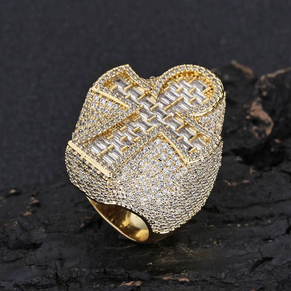 メンズ14金18金ゴールド925シルバーモアサナイトクロスリ - Vvs Jewelry Watches のレビューと価格
