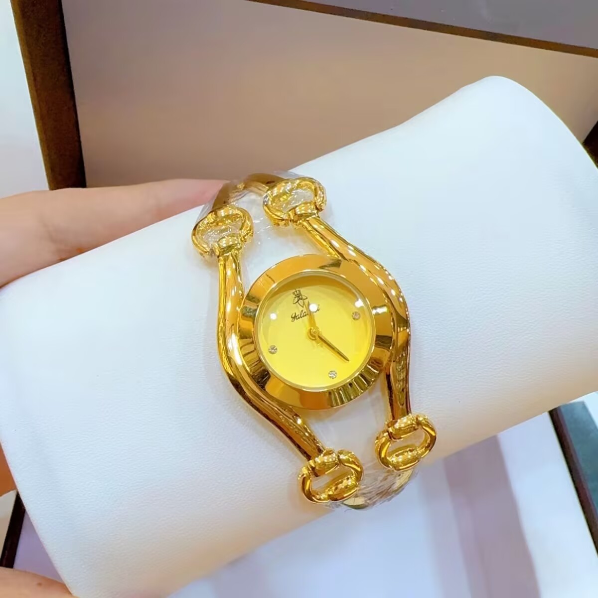 新しいフランスドバイ 24 K ゴールドメッキ腕時計ウェディ - Jewelry With Watches のレビューと価格