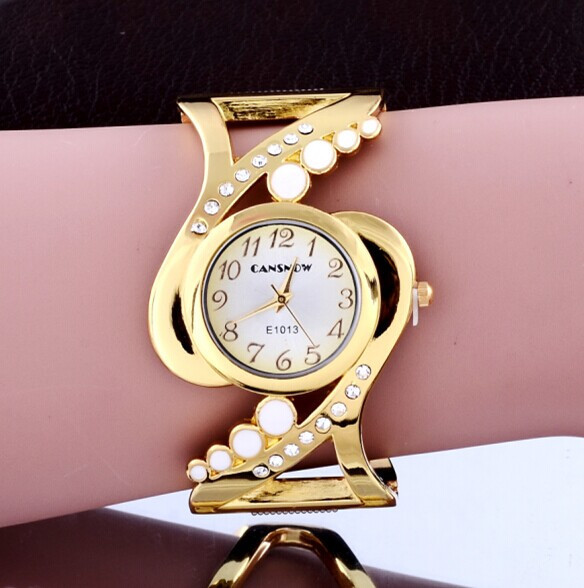 高級ゴールドブレスレット女性の腕時計ファッションダイヤモンド - Jewelry Diamond Watches のレビューと価格