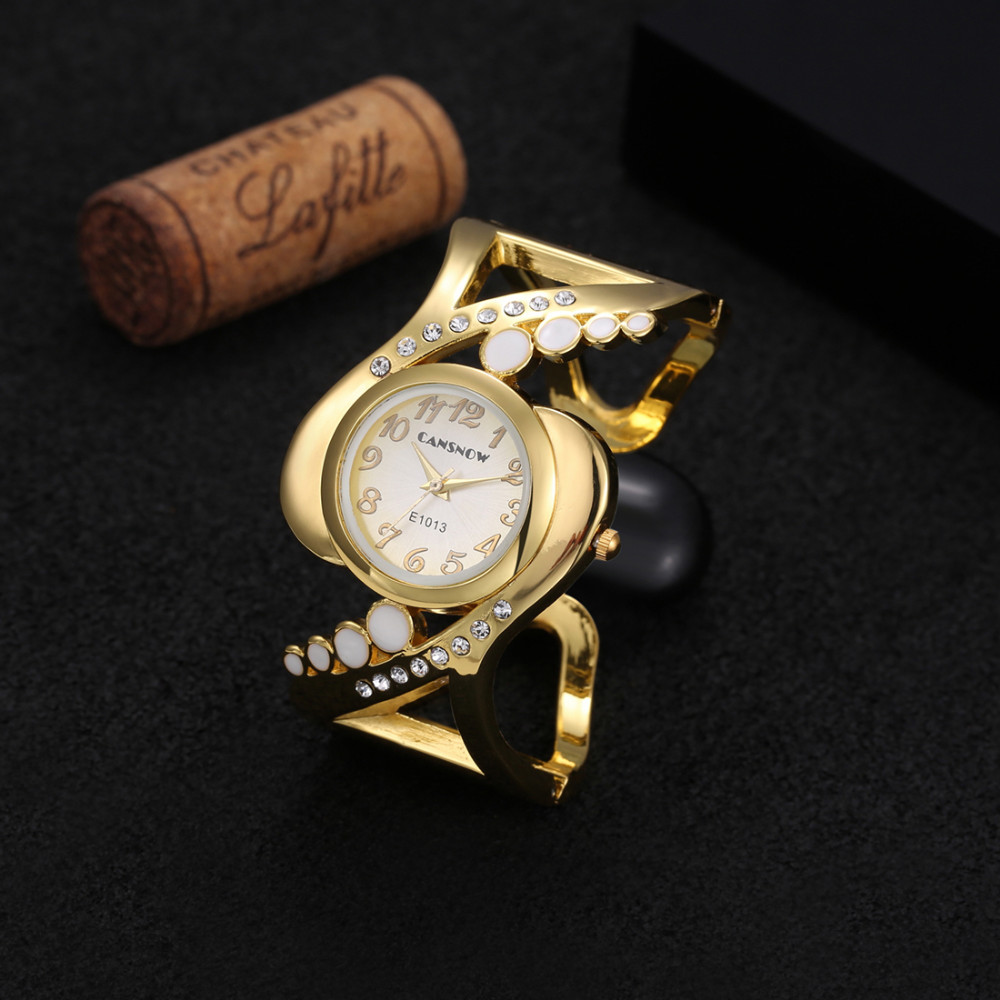 高級ゴールドブレスレット女性の腕時計ファッションダイヤモンド - Jewelry Diamond Watches のレビューと価格