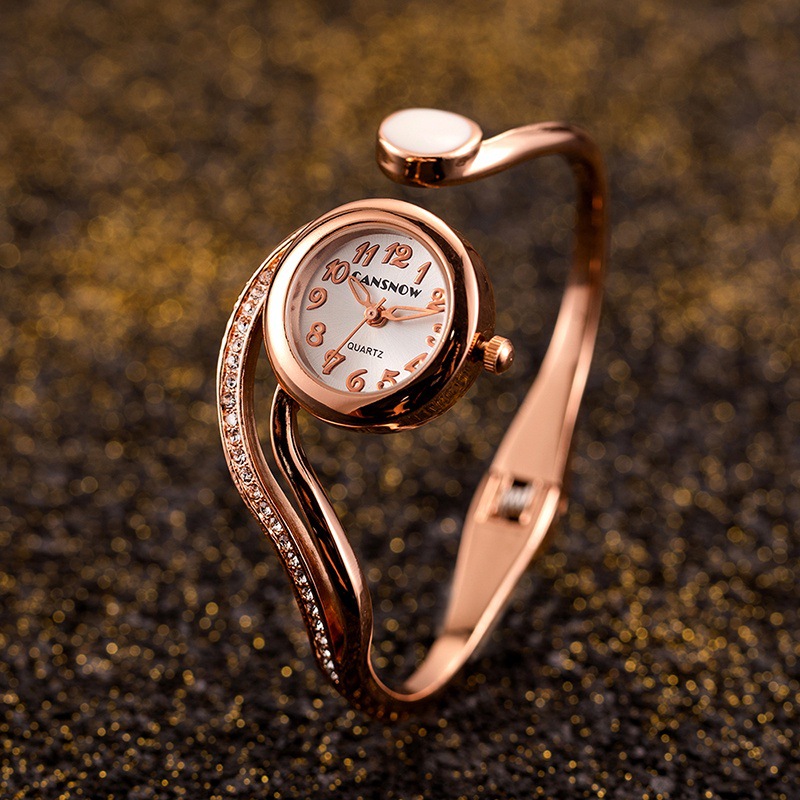 女性用クォーツムーブメント腕時計,小さなダイヤルブレスレット - Jewelry Diamond Watches のレビューと価格
