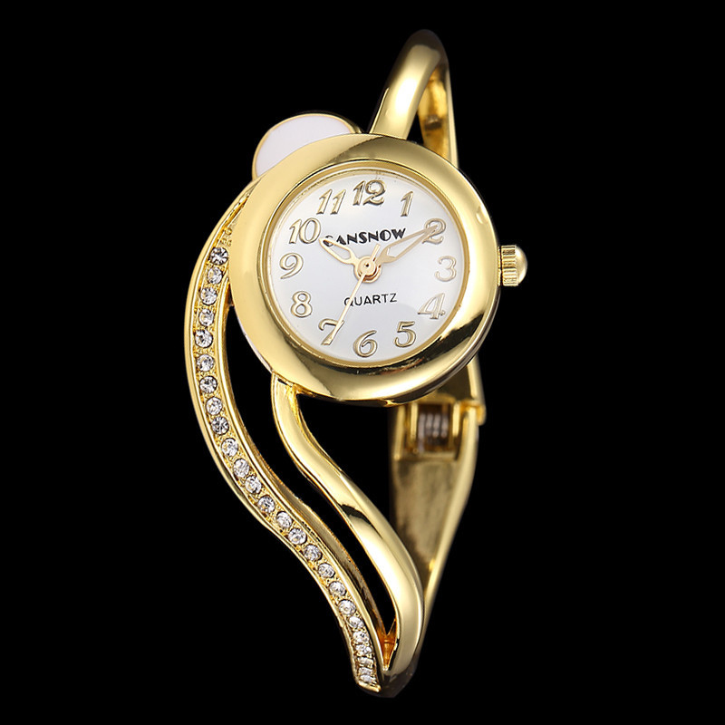 女性用クォーツムーブメント腕時計,小さなダイヤルブレスレット - Jewelry Diamond Watches のレビューと価格
