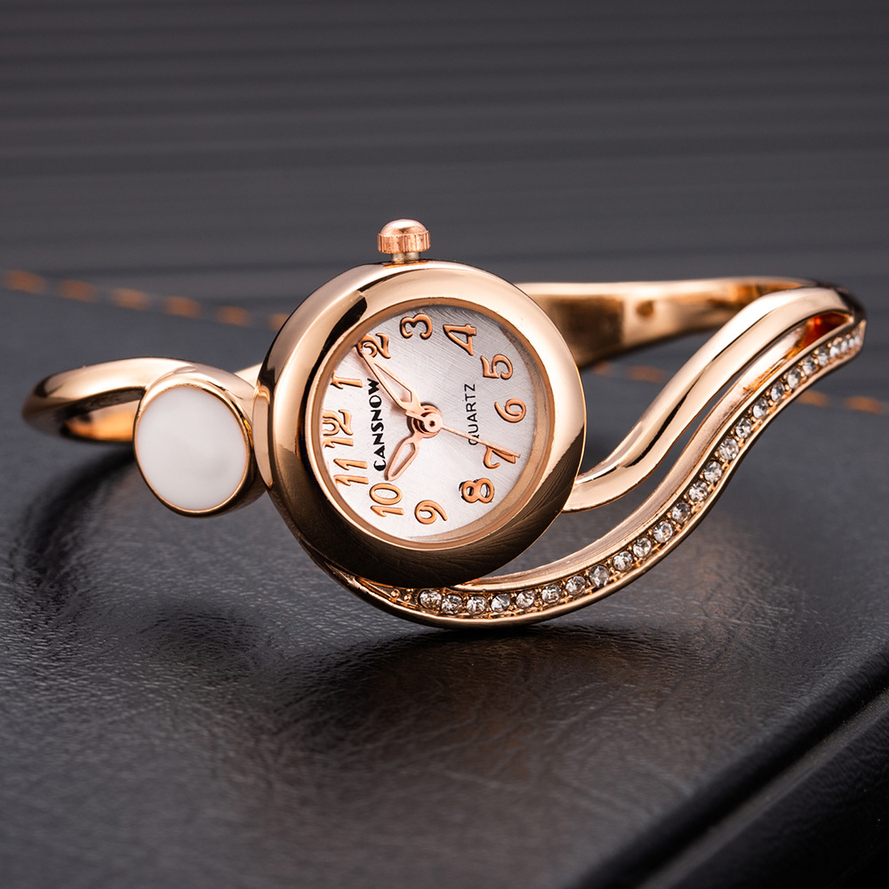 女性用クォーツムーブメント腕時計,小さなダイヤルブレスレット - Jewelry Diamond Watches のレビューと価格