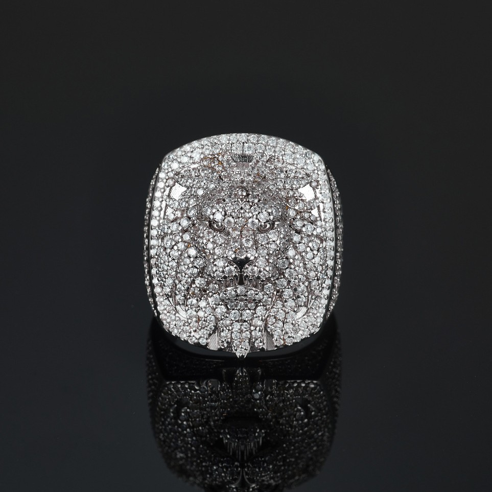 Dカラー フルモアッサナイト ダイヤモンドリング ヒップホッ - Moissanite Ring のレビューと価格