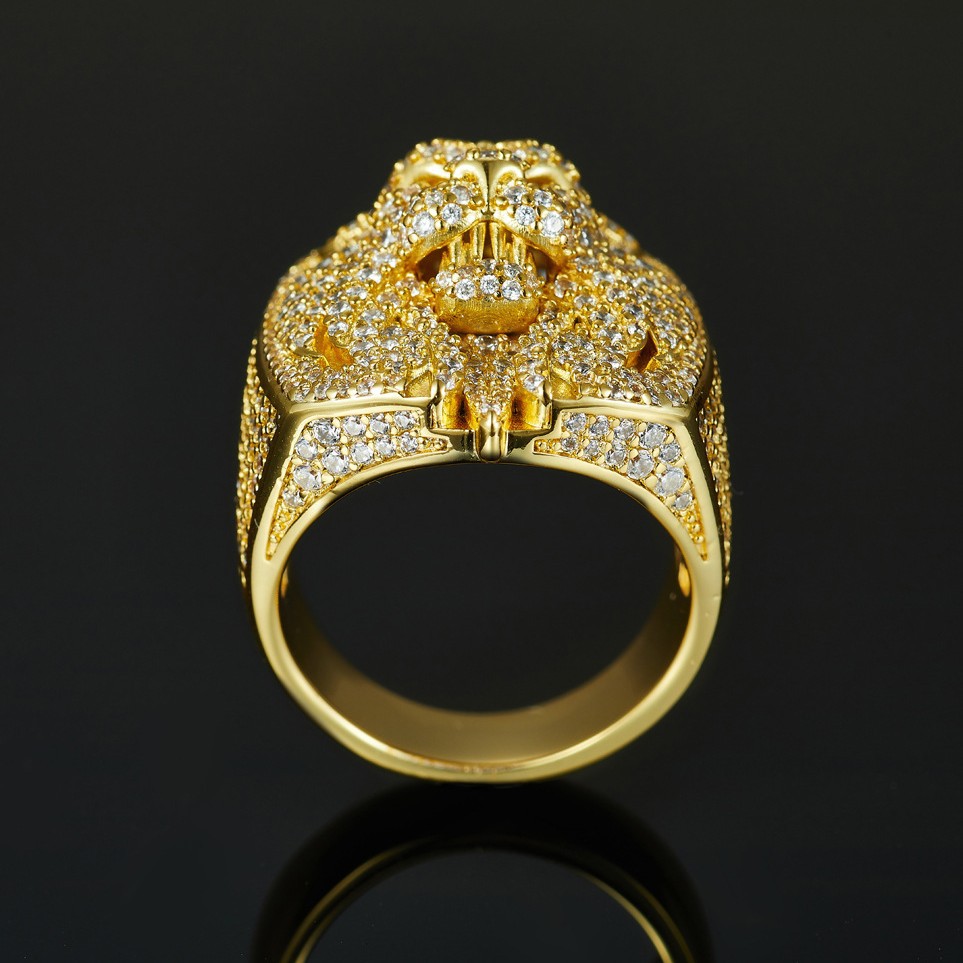 Dカラー フルモアッサナイト ダイヤモンドリング ヒップホッ - Moissanite Ring のレビューと価格