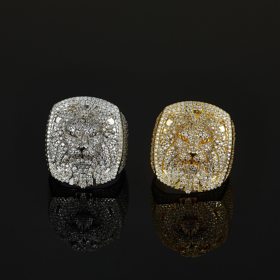 Dカラー フルモアッサナイト ダイヤモンドリング ヒップホッ - Moissanite Ring のレビューと価格