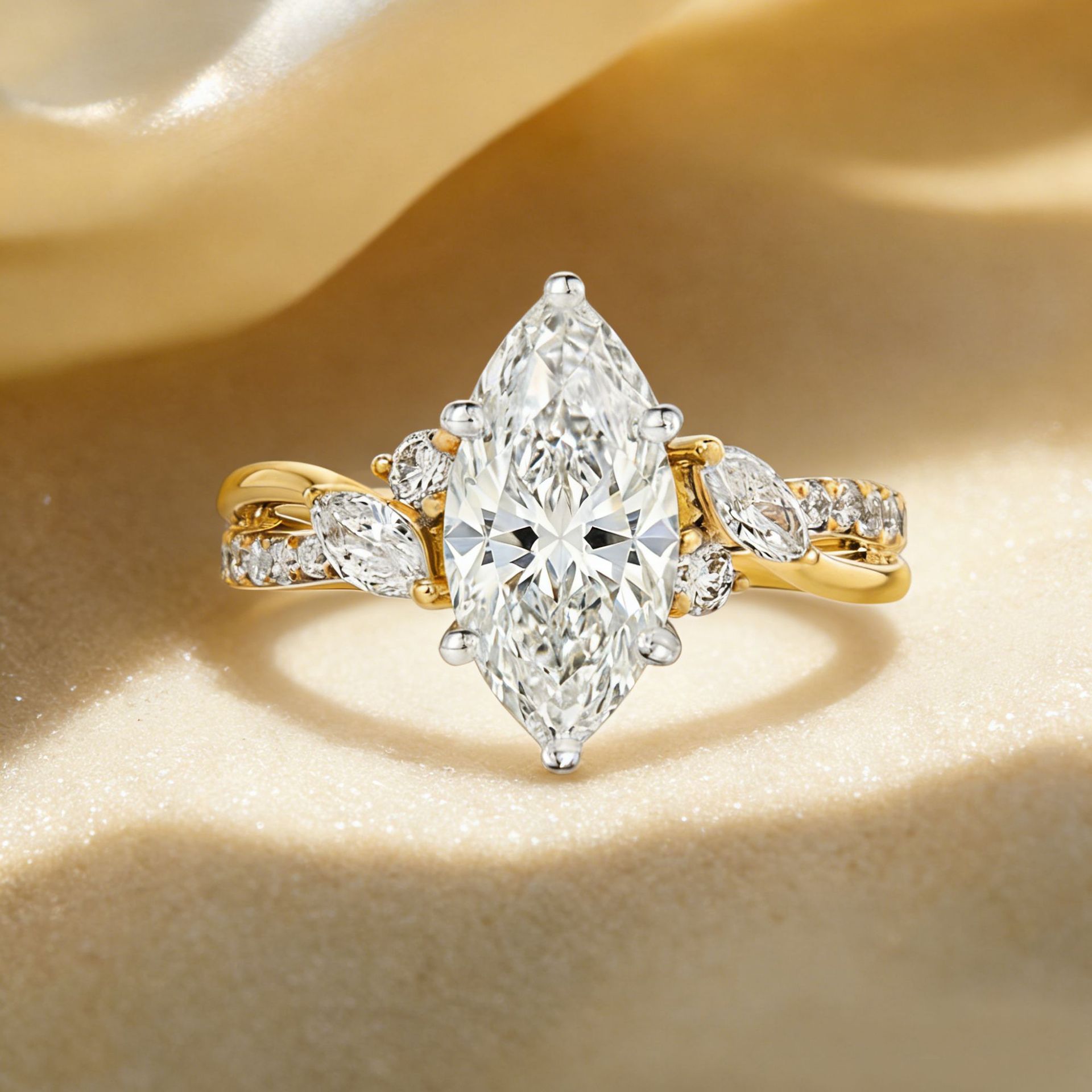 MUSHANカスタムジュエリー 925スターリングシルバーリ - Moissanite Ring のレビューと価格