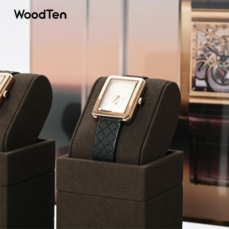 WoodTen マイクロファイバー時計スタンド腕時計ホルダー - Watches Jewelry Holder のレビューと価格