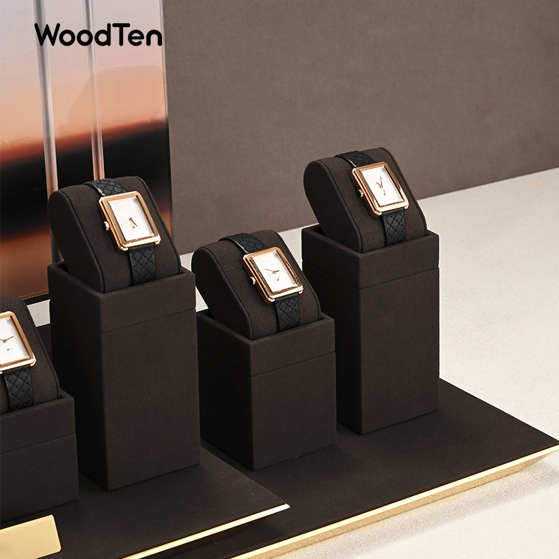 WoodTen マイクロファイバー時計スタンド腕時計ホルダー - Watches Jewelry Holder のレビューと価格