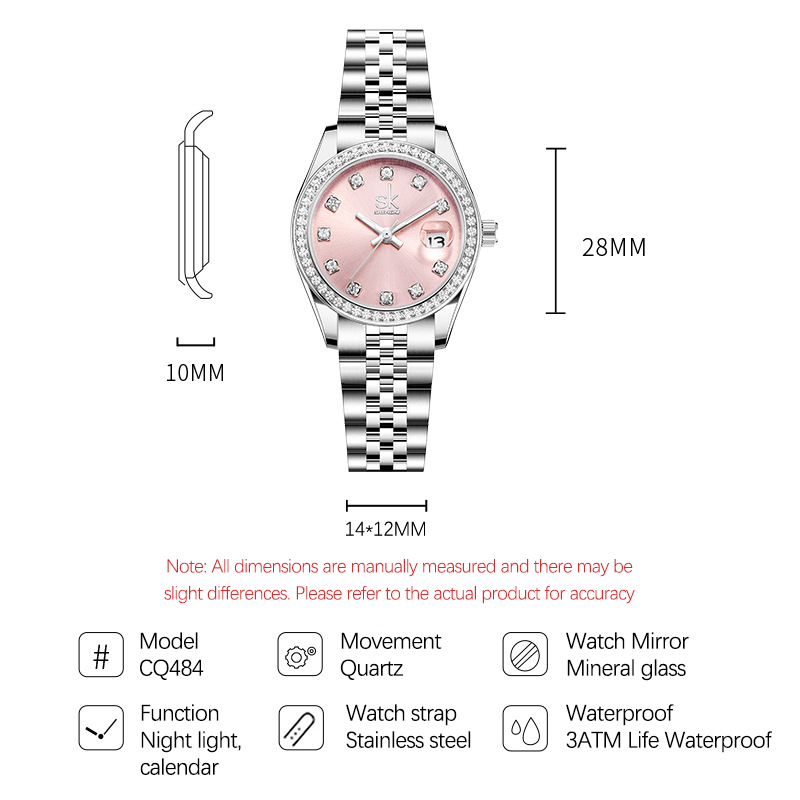 UTHAI CQ484 ファッショナブルな女性用腕時計、軽量 - Jewelry Diamond Watches のレビューと価格
