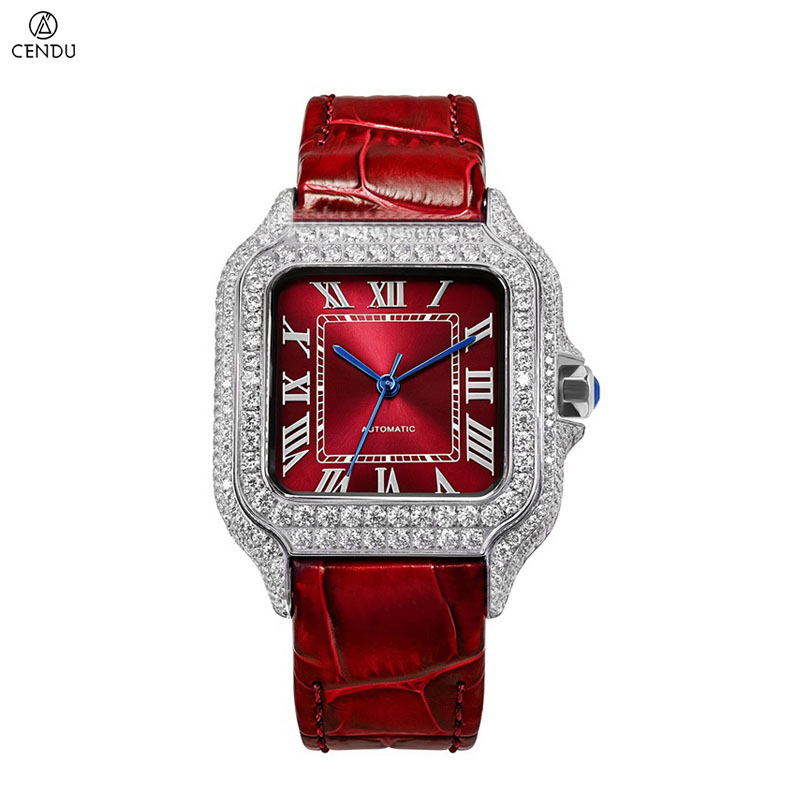 VVS モアサナイトダイヤモンドメンズ腕時計 スクエアウォッ - Vvs Jewelry Watches のレビューと価格