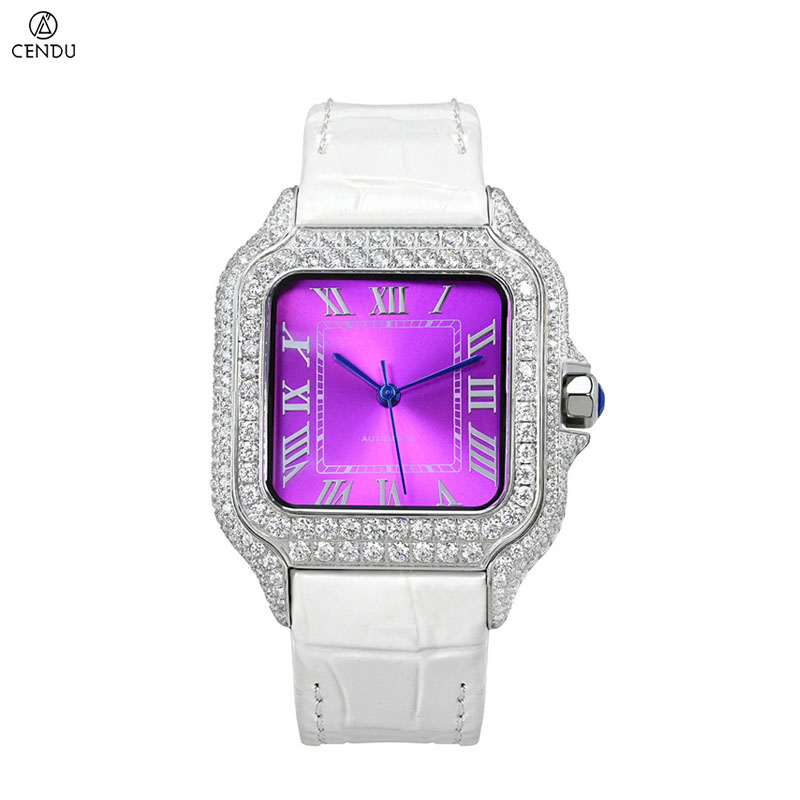 VVS モアサナイトダイヤモンドメンズ腕時計 スクエアウォッ - Vvs Jewelry Watches のレビューと価格