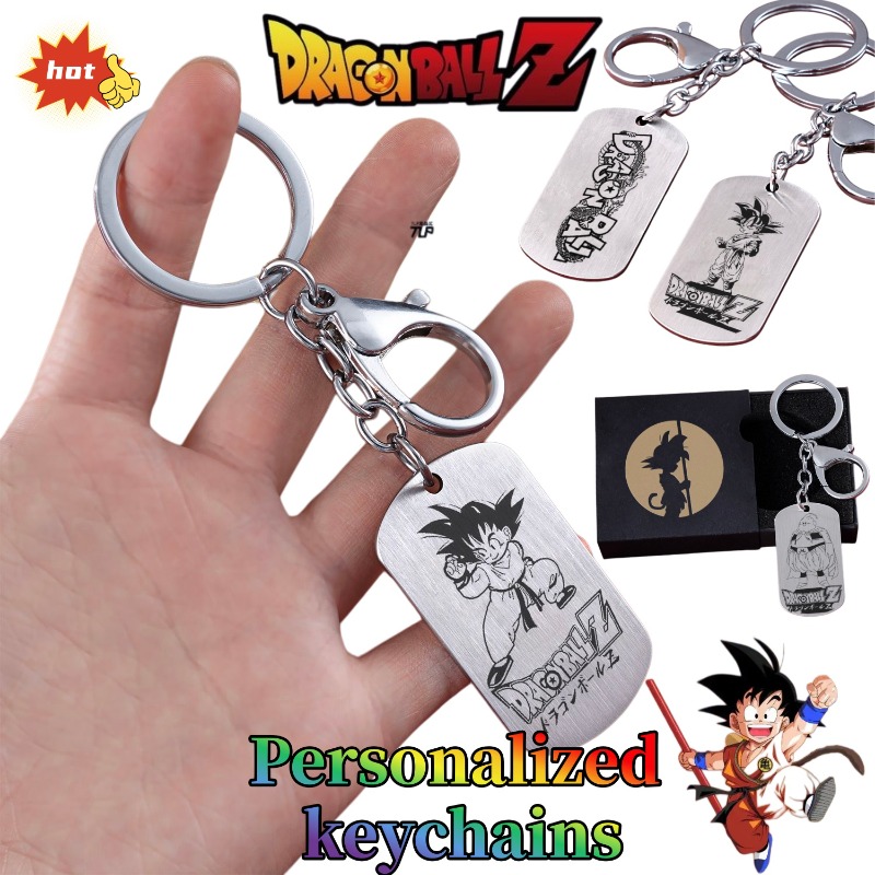 ドラゴンボールキーホルダー、キュートでファッショナブルな漫画 - Titanium Steel Ring のレビューと価格