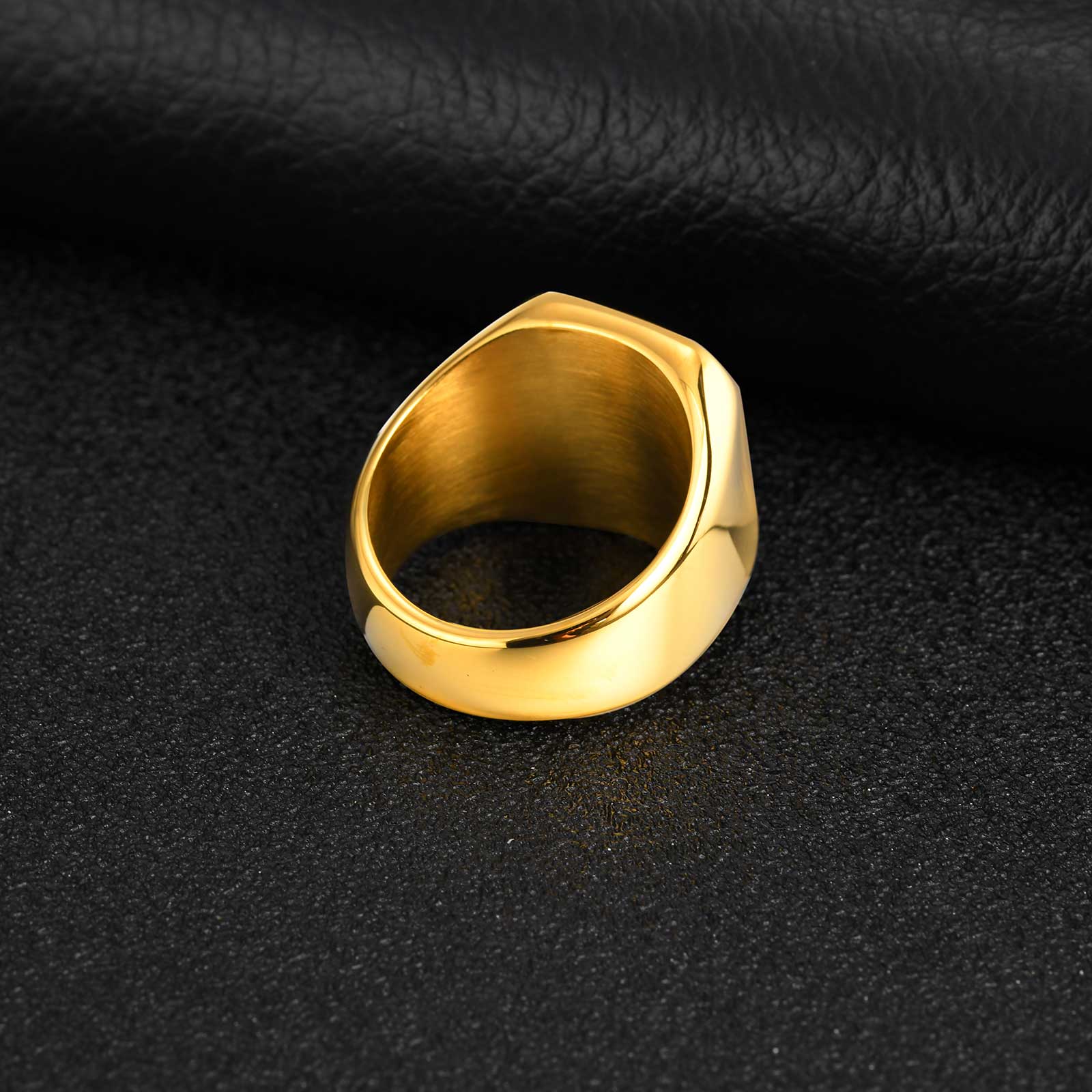 カスタムフライングホークイーグルリングクールパンクメンズアニ - Titanium Steel Ring のレビューと価格