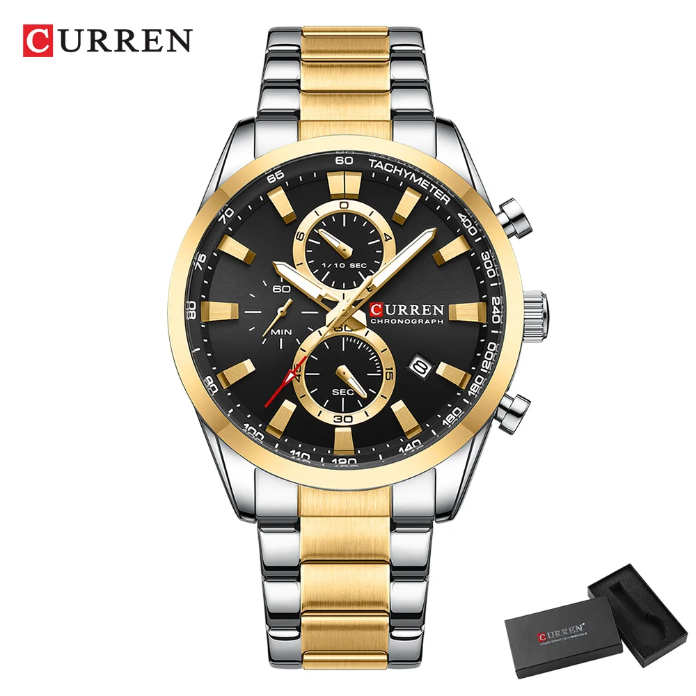 カレンカジュアルクォーツクロノスポーツ腕時計ブランド男性用ス - Jewelry And Watches のレビューと価格