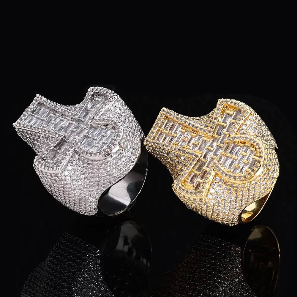 メンズ14金18金ゴールド925シルバーモアサナイトクロスリ - Vvs Jewelry Watches のレビューと価格