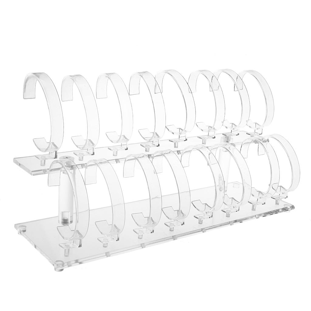 アクリル製ジュエリーホルダー腕時計ディスプレイスタンド 16 - Watches Jewelry Holder のレビューと価格