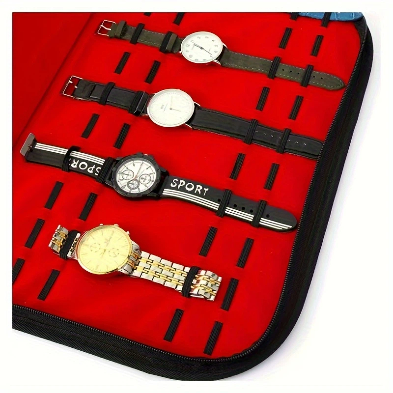 20 スロット時計収納バッグ便利な旅行用時計ポーチメンズ時計 - Jewelry Box Organizer Watches のレビューと価格