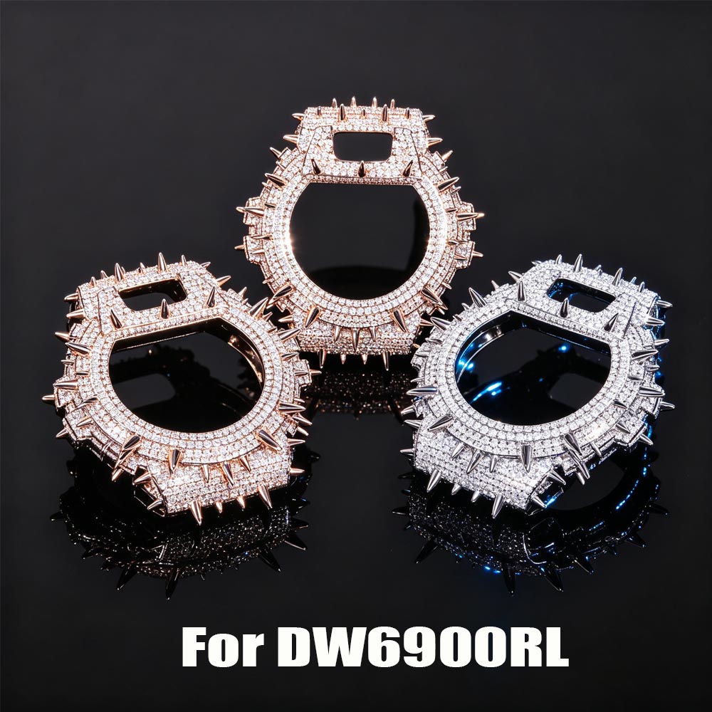 DW6900ケース用VVSモアッサナイト真鍮製腕時計ケース、 - Vvs Jewelry Watches のレビューと価格