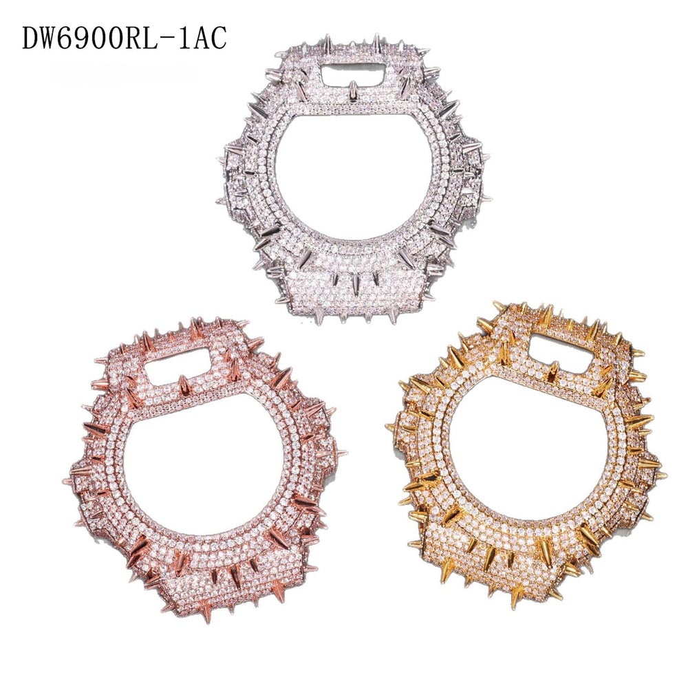 DW6900ケース用VVSモアッサナイト真鍮製腕時計ケース、 - Vvs Jewelry Watches のレビューと価格