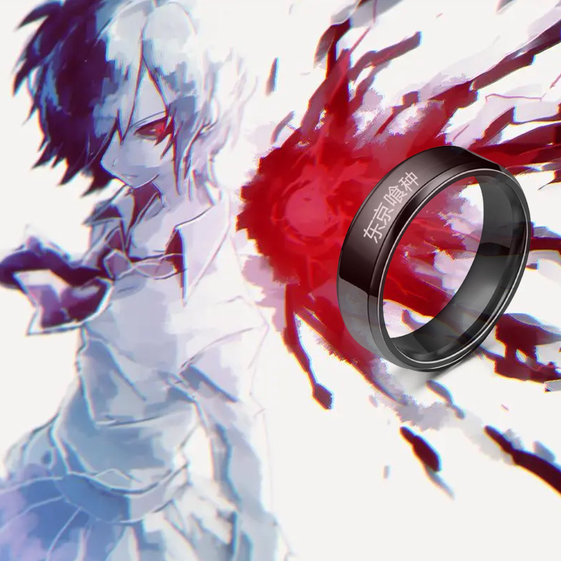 アニメ東京グール Kinmu ケニアロールプレイングステンレ - Titanium Steel Ring のレビューと価格