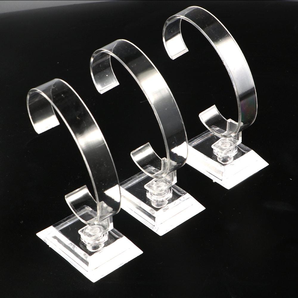 透明な時計ディスプレイラックブレスレットバングルジュエリーラ - Watches Jewelry Holder のレビューと価格
