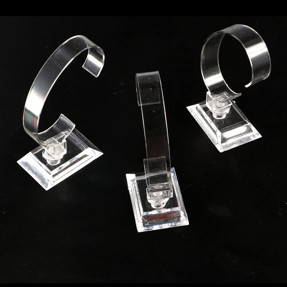 透明な時計ディスプレイラックブレスレットバングルジュエリーラ - Watches Jewelry Holder のレビューと価格