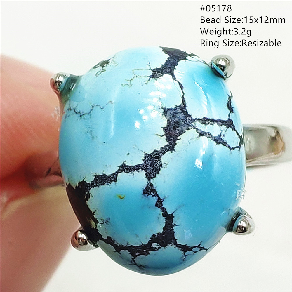 ターコイズストーンをあしらった925スターリングシルバーリン - Turquoise Stone Ring のレビューと価格