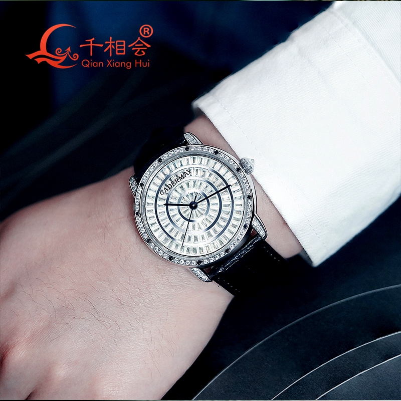 メンズメカニカル腕時計,高級バゲットウォッチ,ホワイト,メン - Vvs Jewelry Watches のレビューと価格