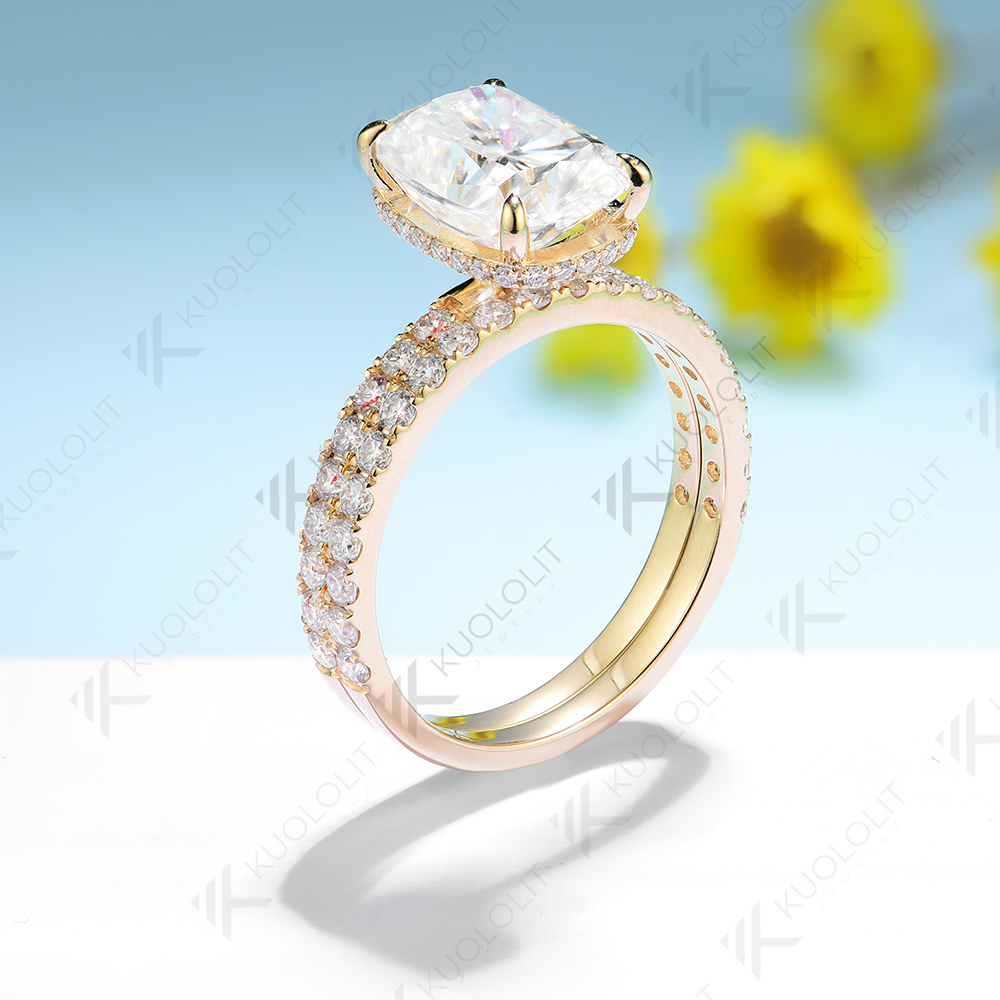 ノーブランドの女性用エロンゲートクッションカットモアサナイト - Moissanite Ring のレビューと価格