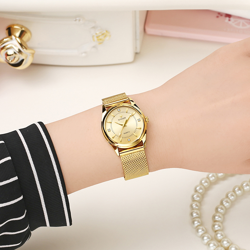 WWOOR 高級ブランドドレスゴールド腕時計レディースエレガ - Jewelry Diamond Watches のレビューと価格
