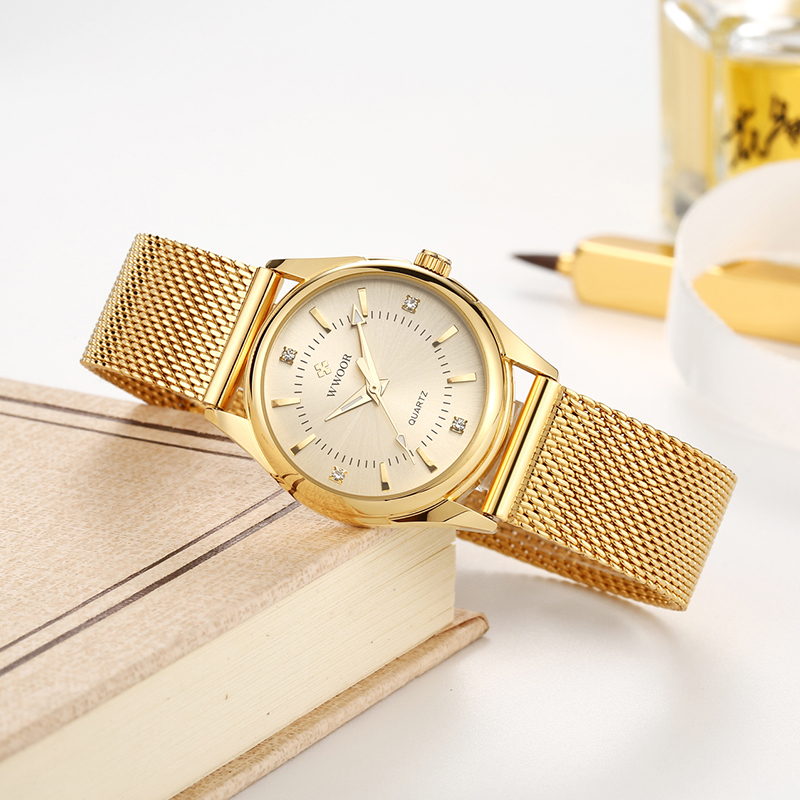 WWOOR 高級ブランドドレスゴールド腕時計レディースエレガ - Jewelry Diamond Watches のレビューと価格