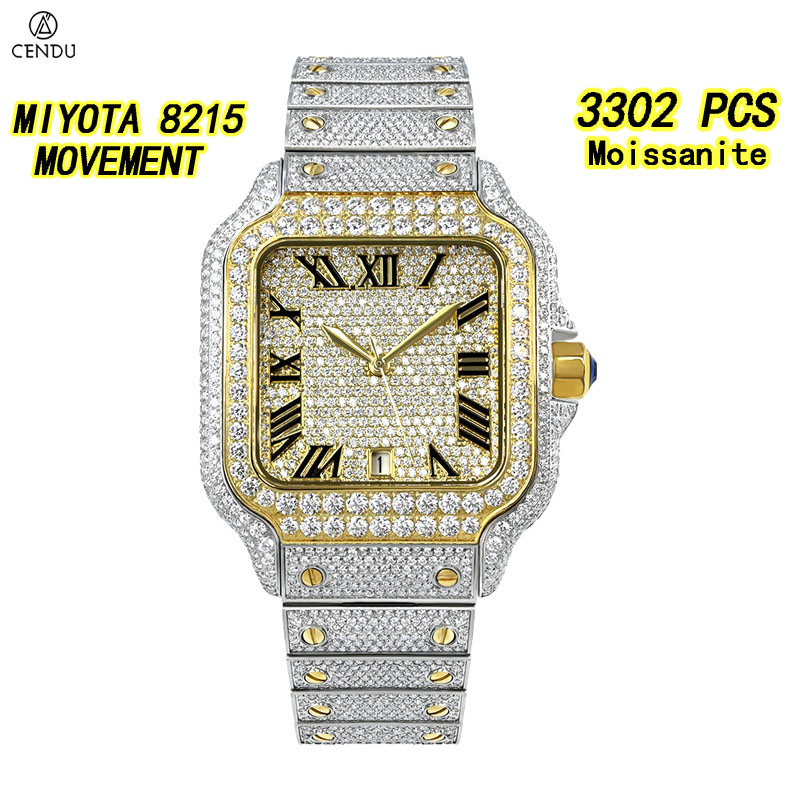 ラグジュアリーVVSモアサナイトウォッチ メンズ用 機械式ミ - Vvs Jewelry Watches のレビューと価格
