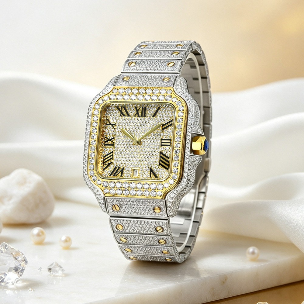 ラグジュアリーVVSモアサナイトウォッチ メンズ用 機械式ミ - Vvs Jewelry Watches のレビューと価格